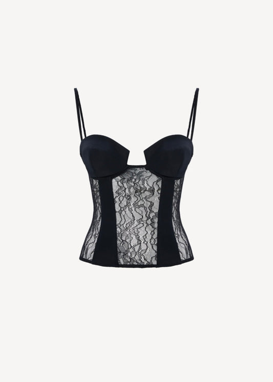 Lace Corset in Black