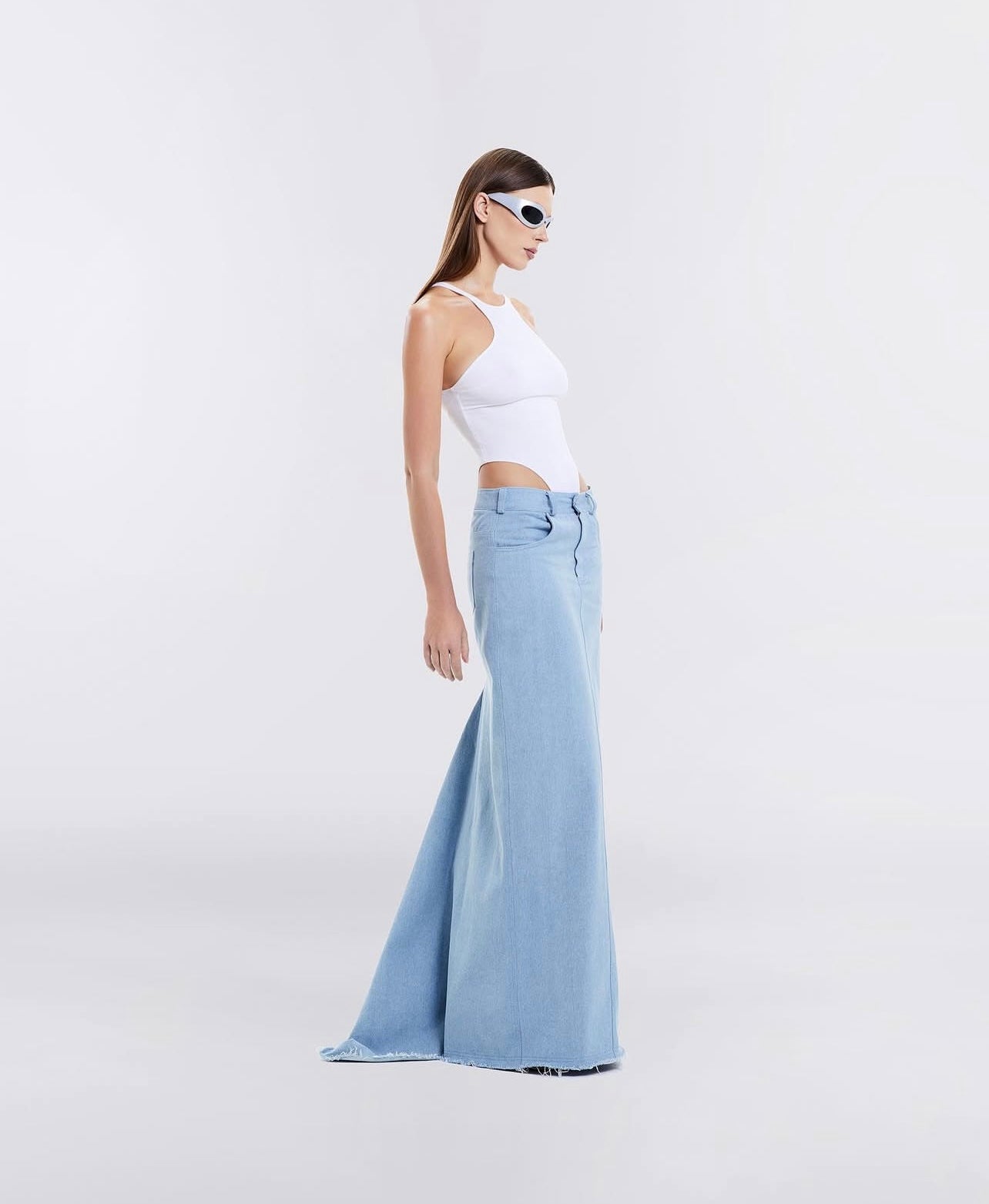 Denim Skirt in Blue