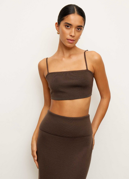 MOLLY Bandeau Top in Brown