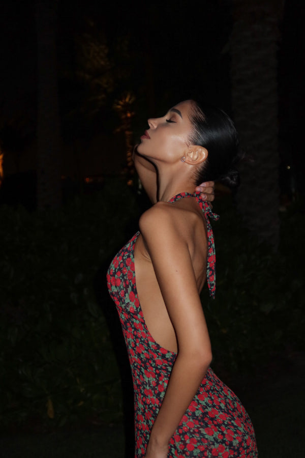 Carmen Dress in Burgundy