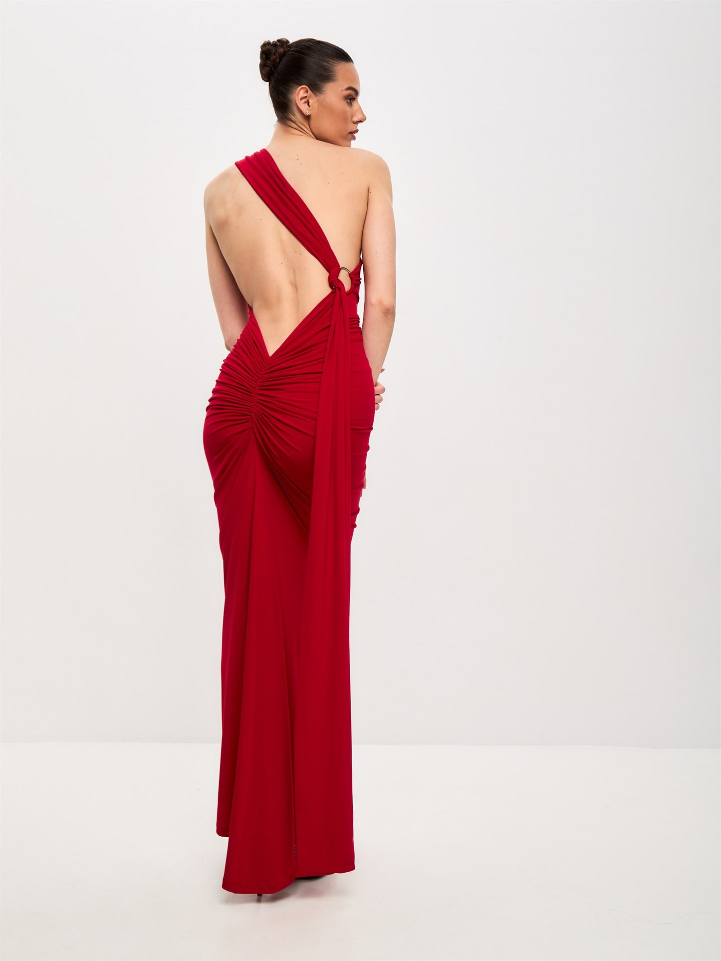 Afina Dress in Red