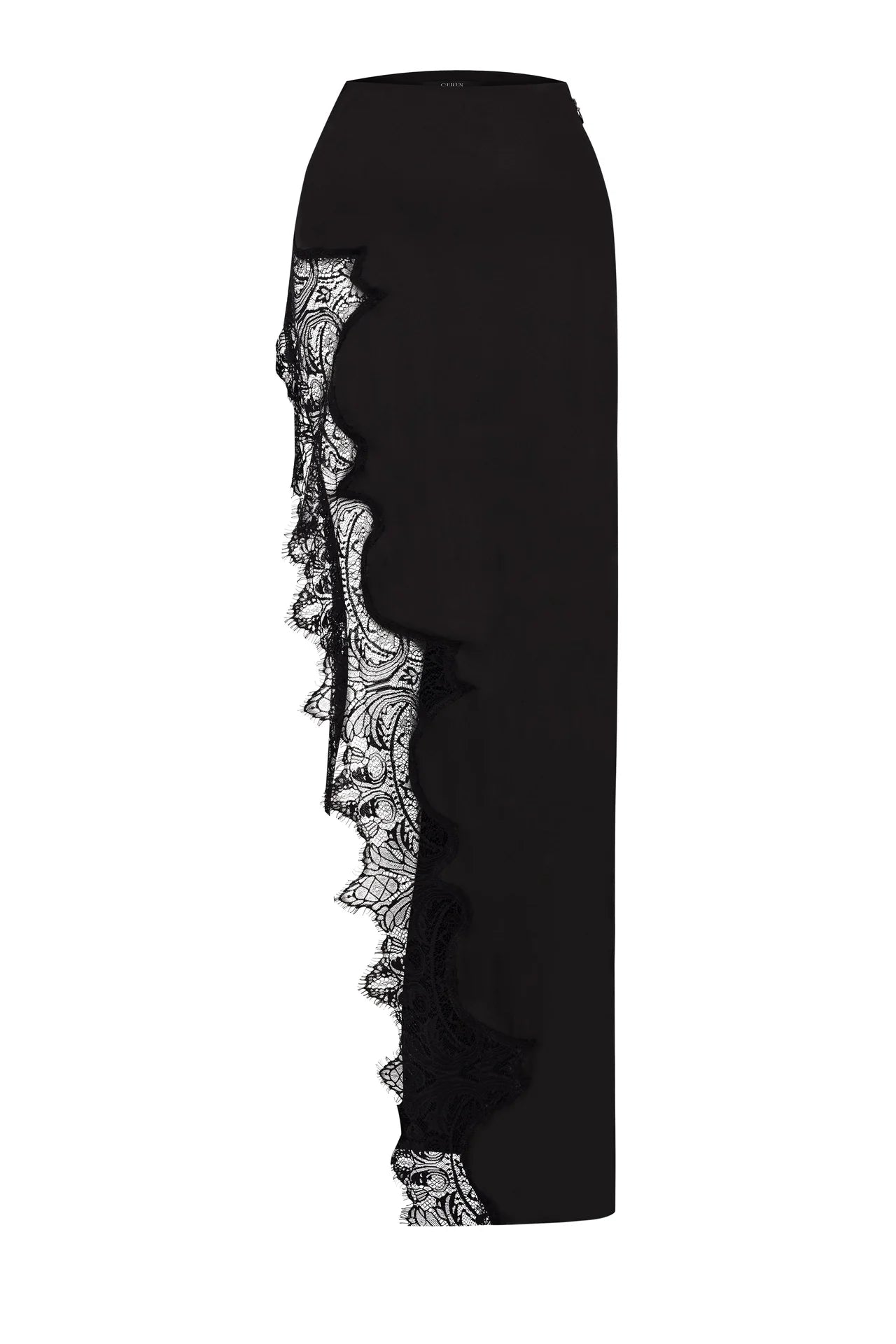 Lace Detailed Skirt in Black