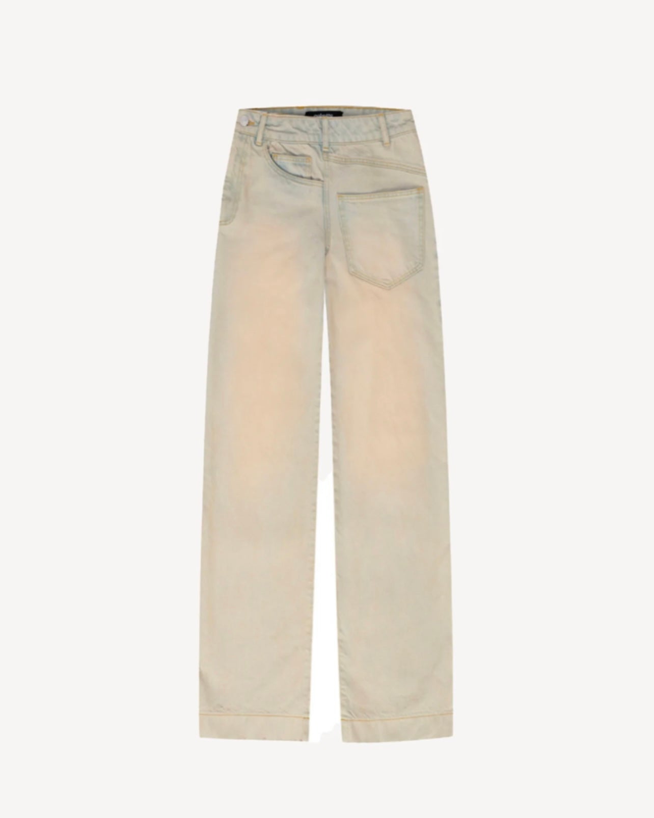 Side Chick Pants in Washed Denim in Ash