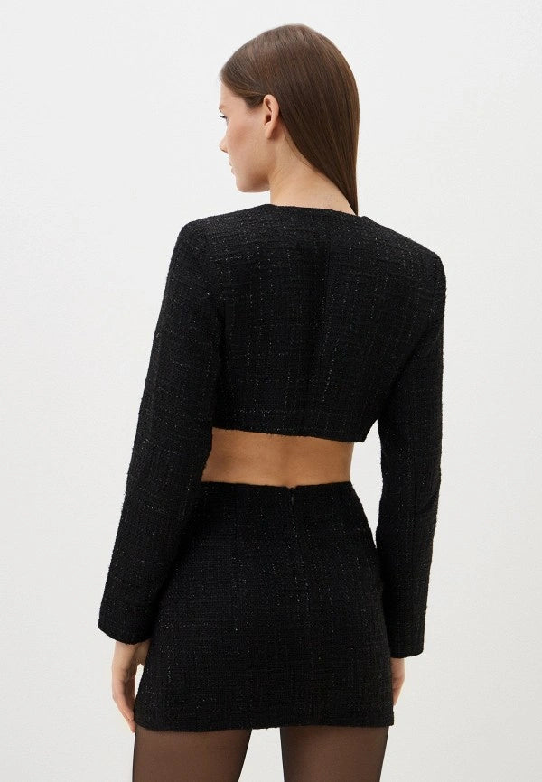 Tweed Skirt in Black