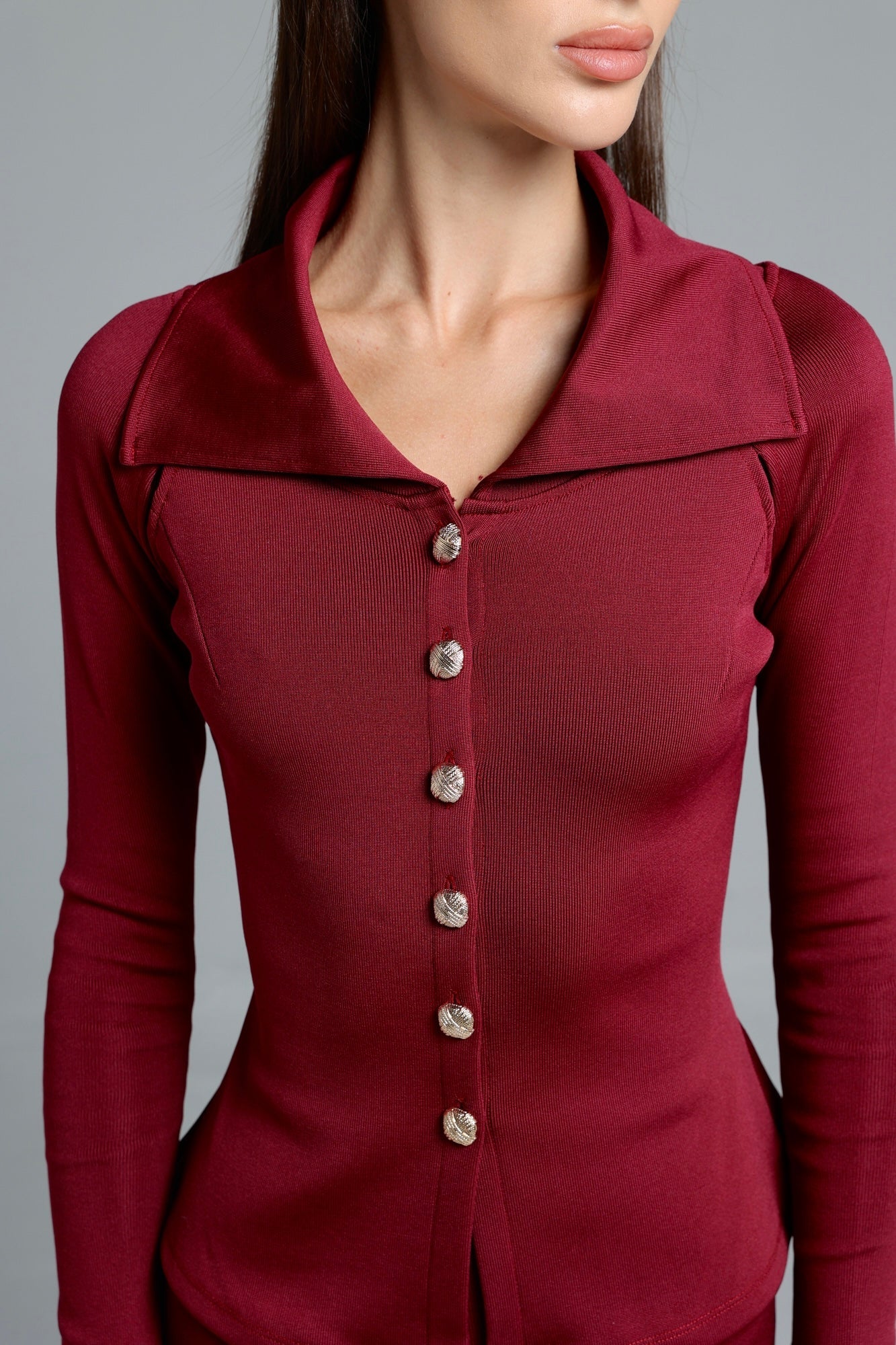 Classic Charm Jacket in Burgundy