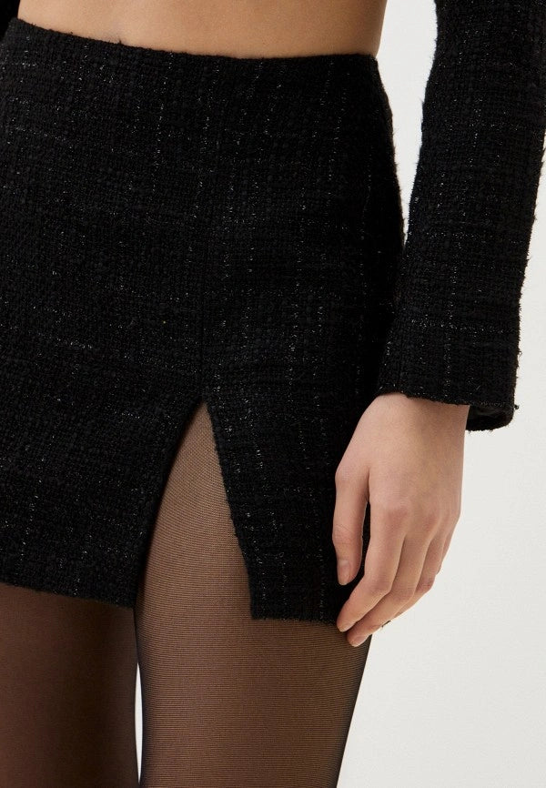 Tweed Skirt in Black