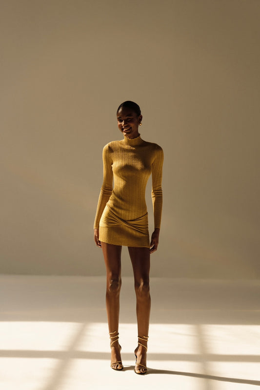 Lana Dress in Gold