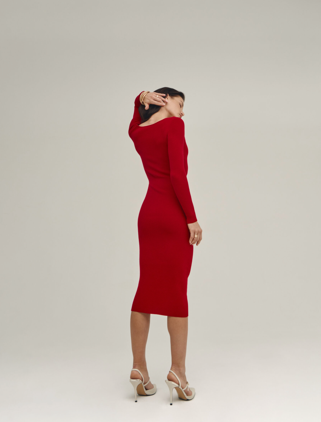 Lila Dress in Red
