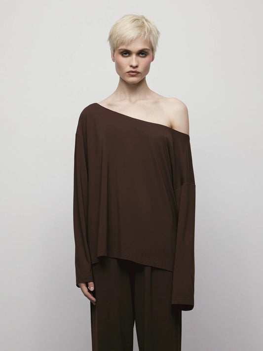 Knitted Long Sleeve in Brown