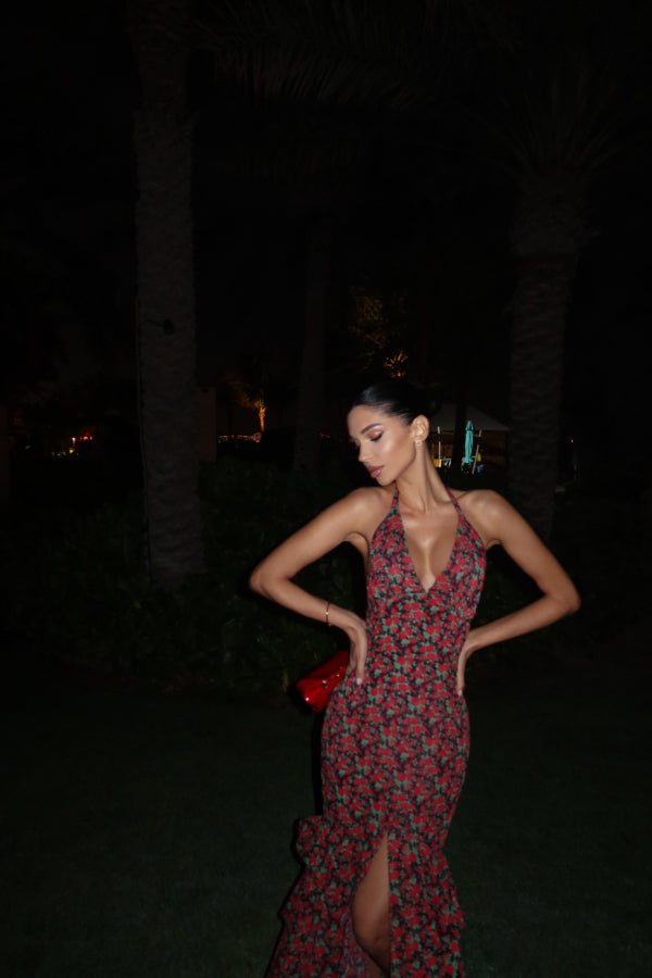 Carmen Dress in Burgundy