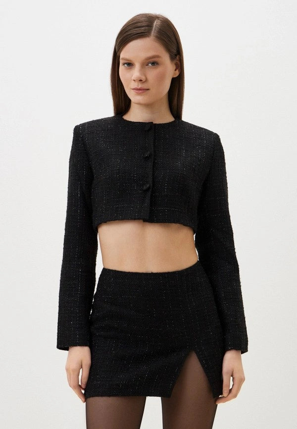 Tweed Skirt in Black