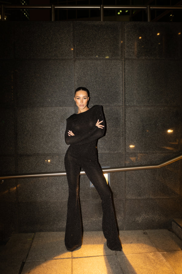 Shine Jumpsuit in Black