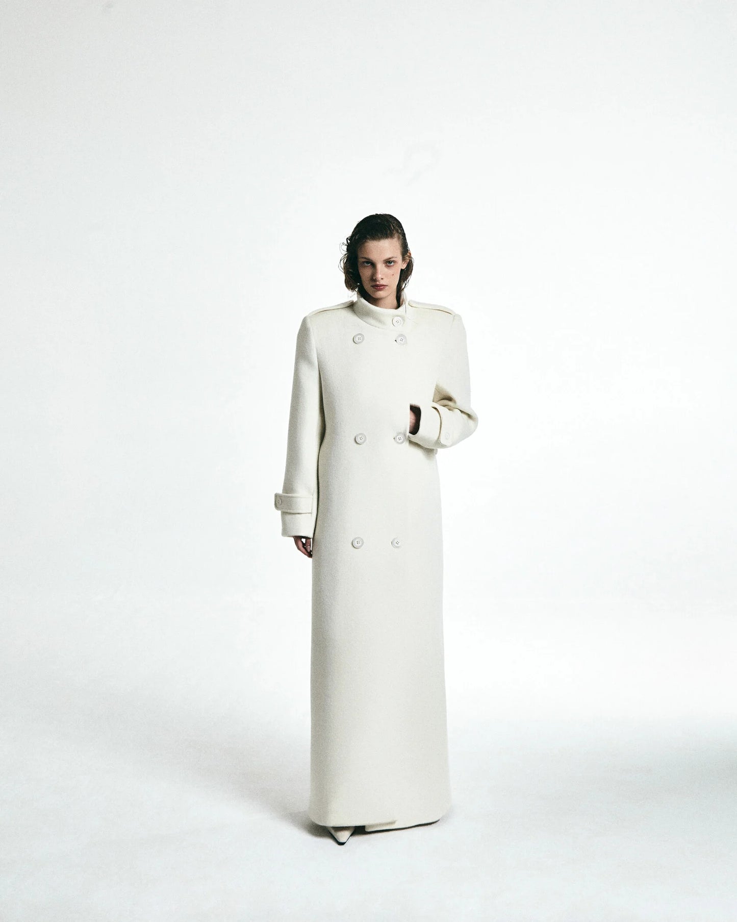Coat in White