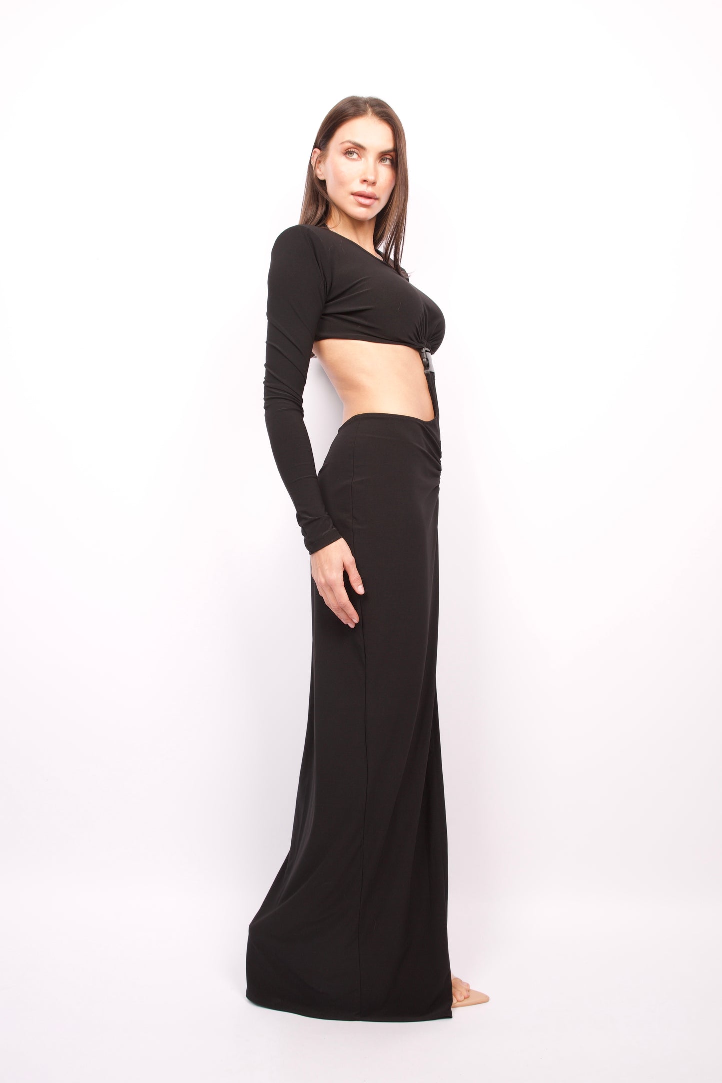 Maxi Dress with Buckle