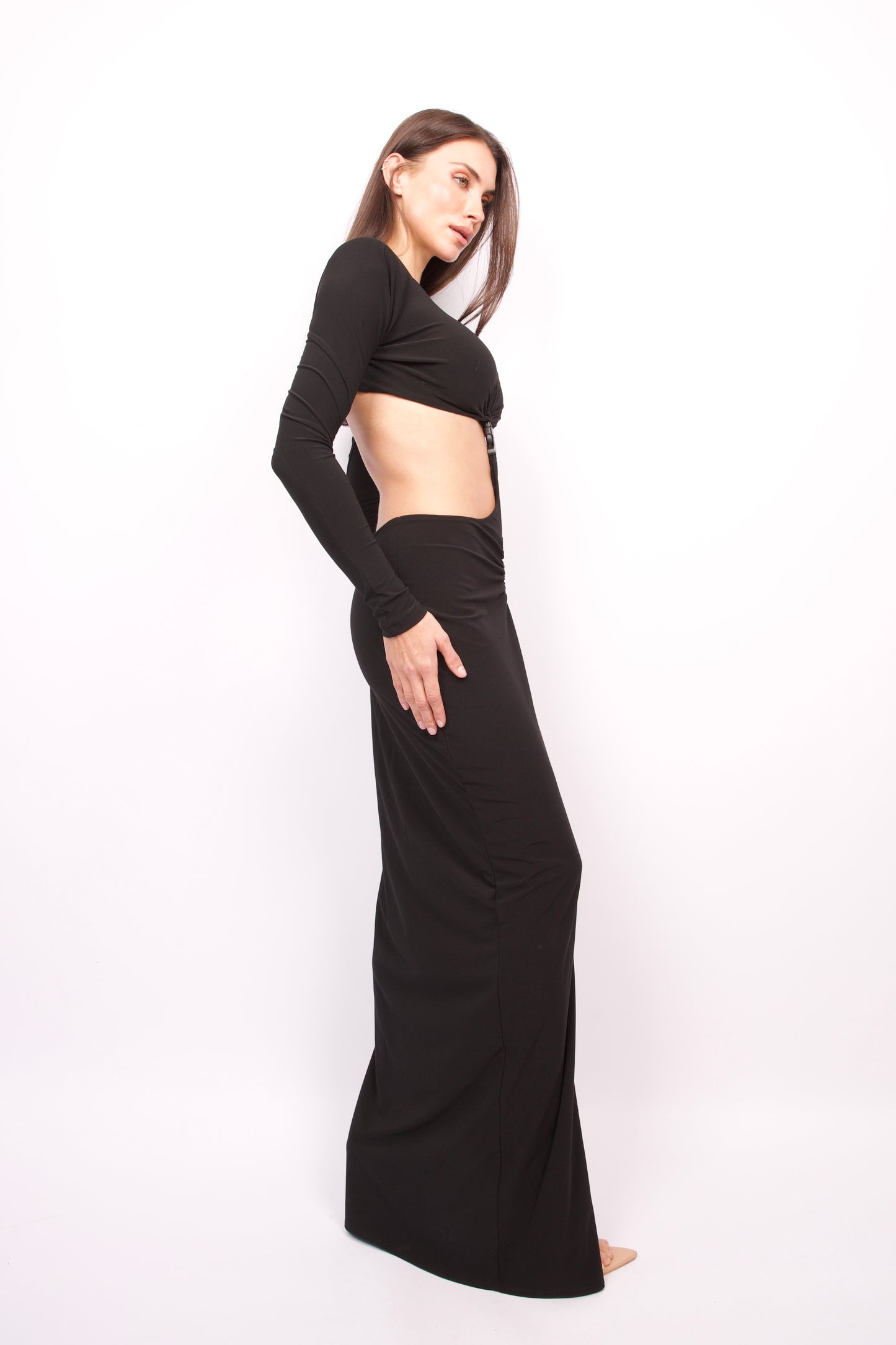 Maxi Dress with Buckle