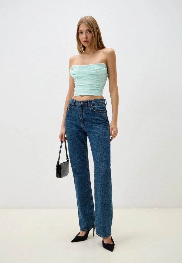 Draped Corset in Mint