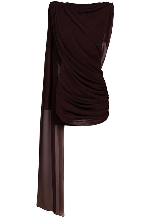 Made Me Blush Dress in Brown