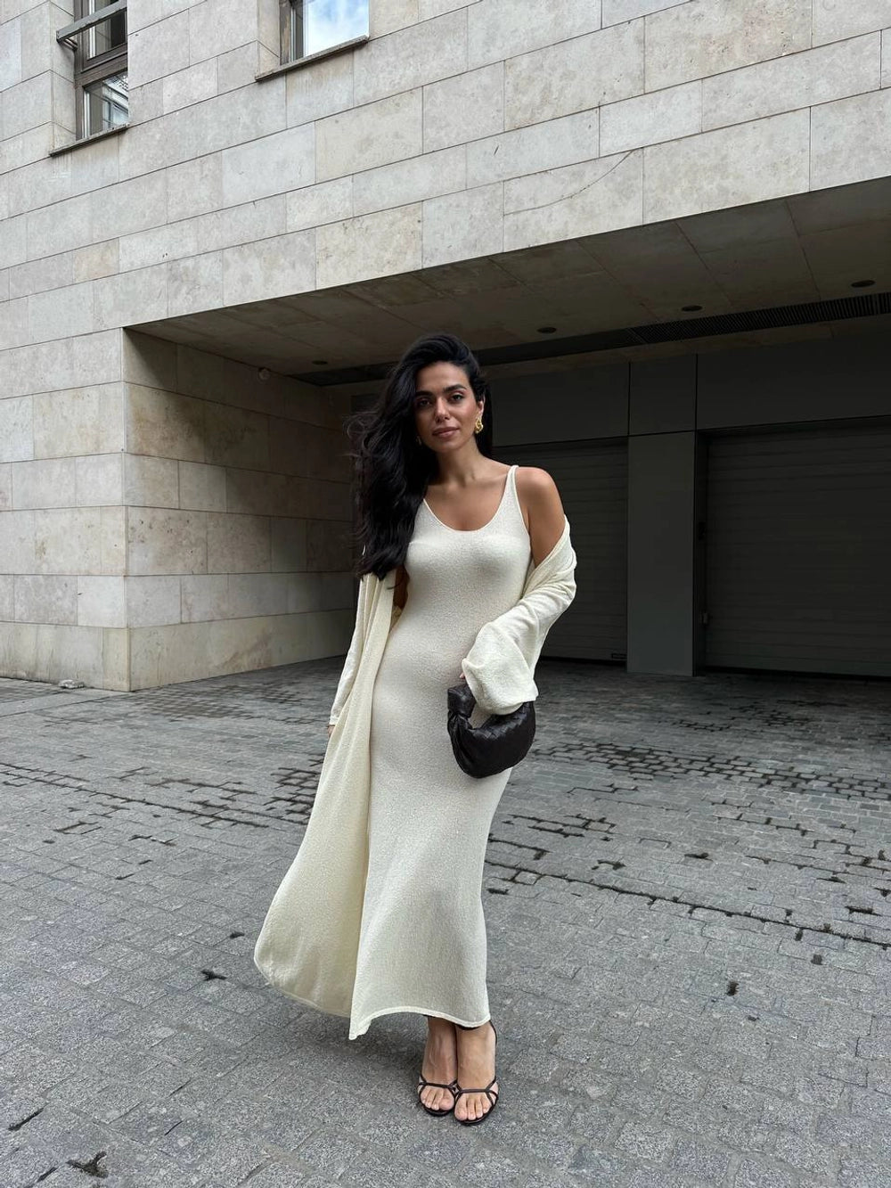 Fluffy Cardigan in Cream