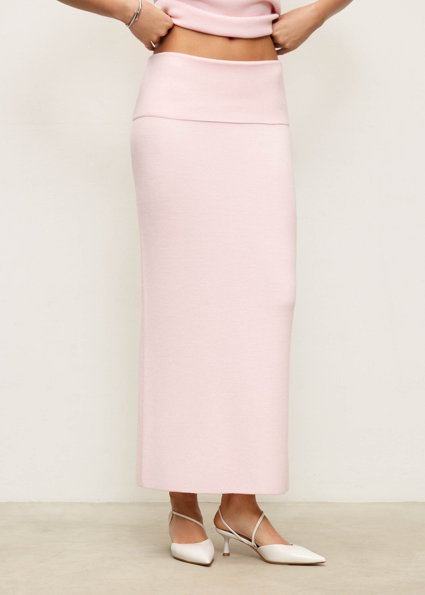 Molly Basque Skirt in Pink