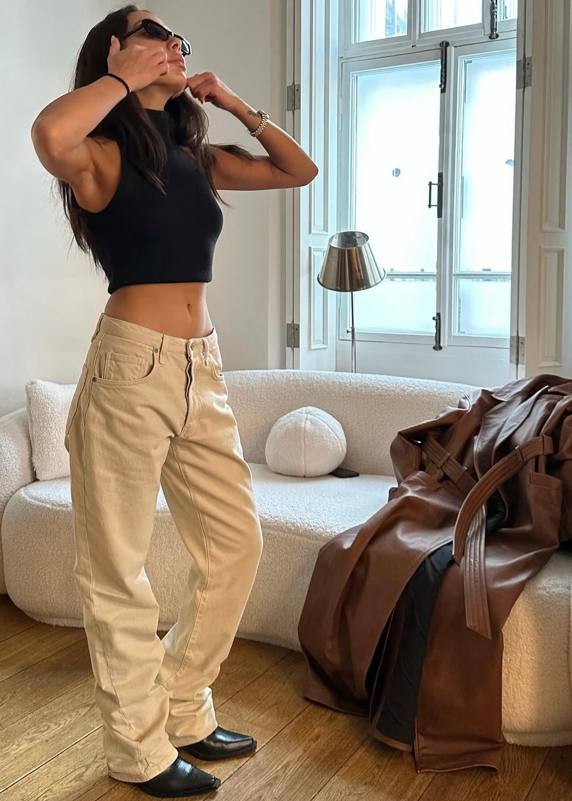 Jeans in Beige