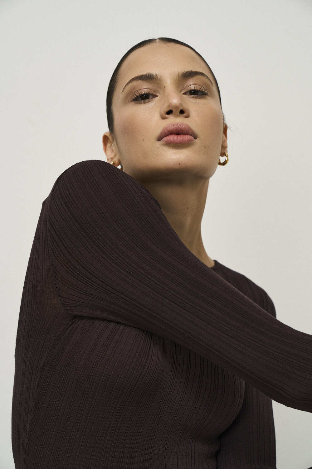 Coty Dress in Dark Brown