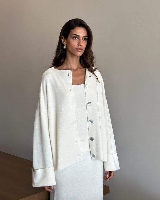 Molly Cardigan in Cream