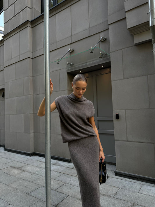 Miu Top in Grey