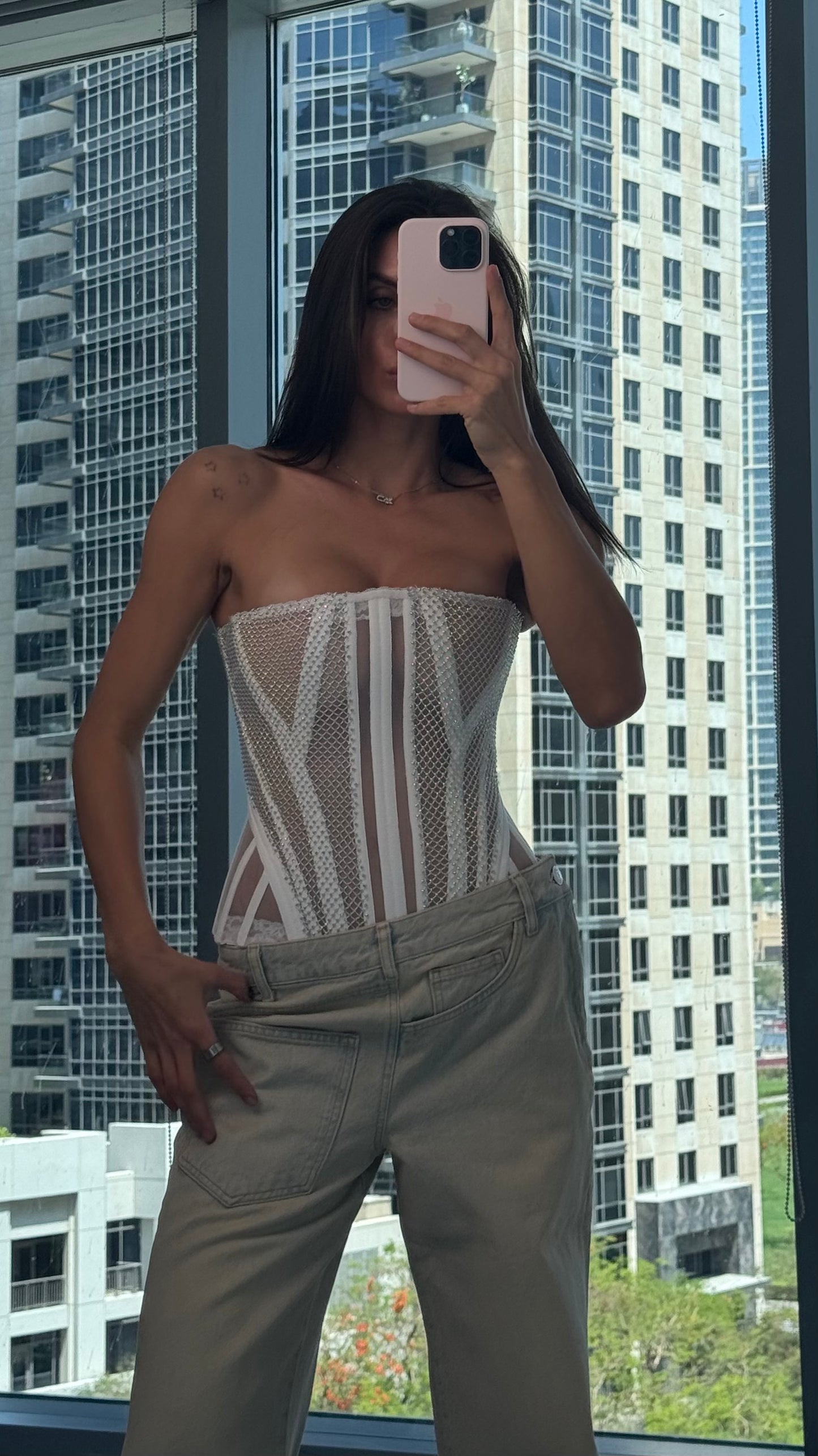 Corset in White