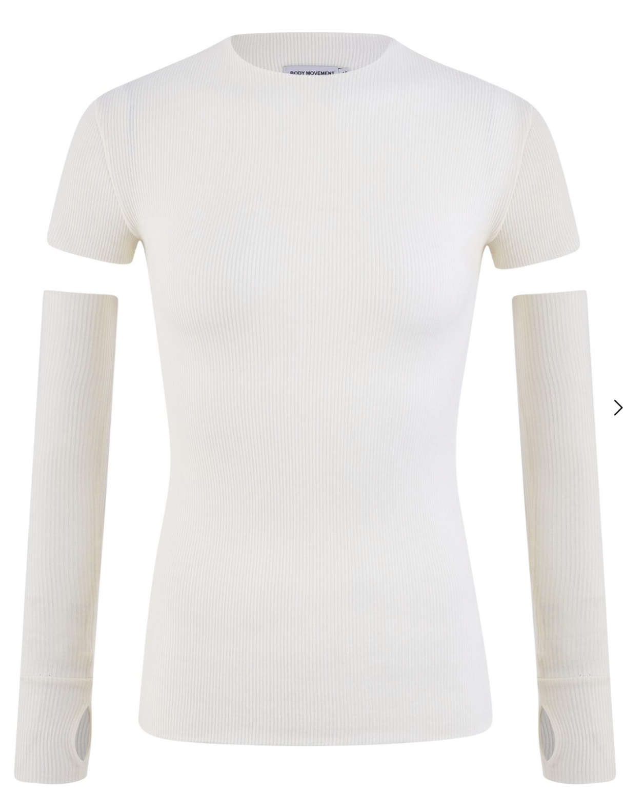 Top with Gloves in White