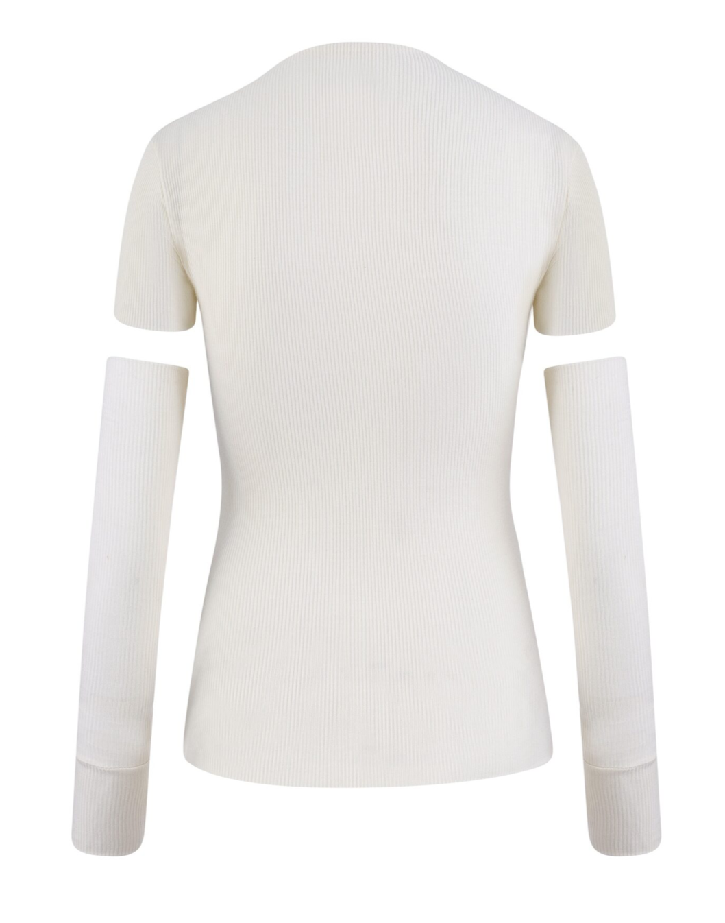 Top with Gloves in White