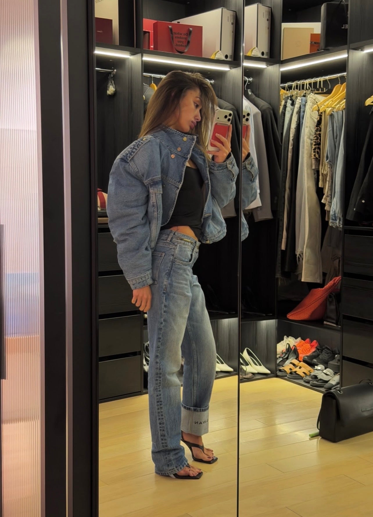 Blue Logo Jeans