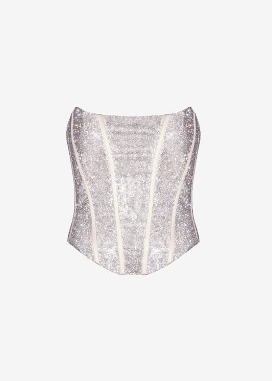 2718 VOLTS Corset in Silver