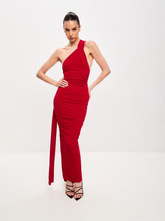 Afina Dress in Red