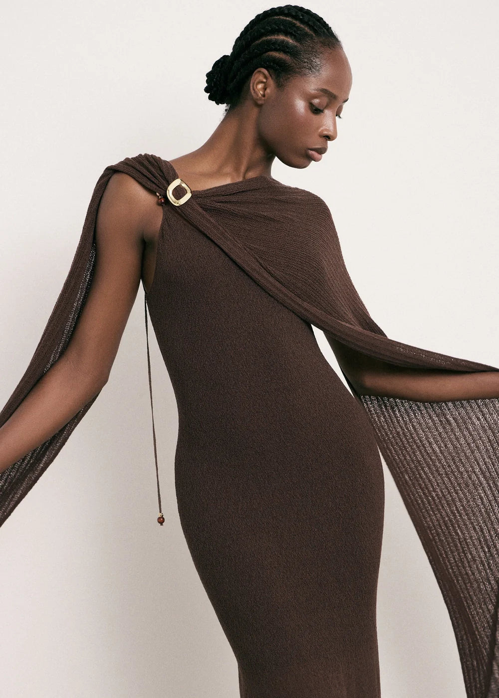 Écharpe Saint-Tropez marron