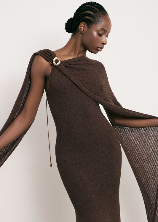 Saint-Tropez Scarf in Brown