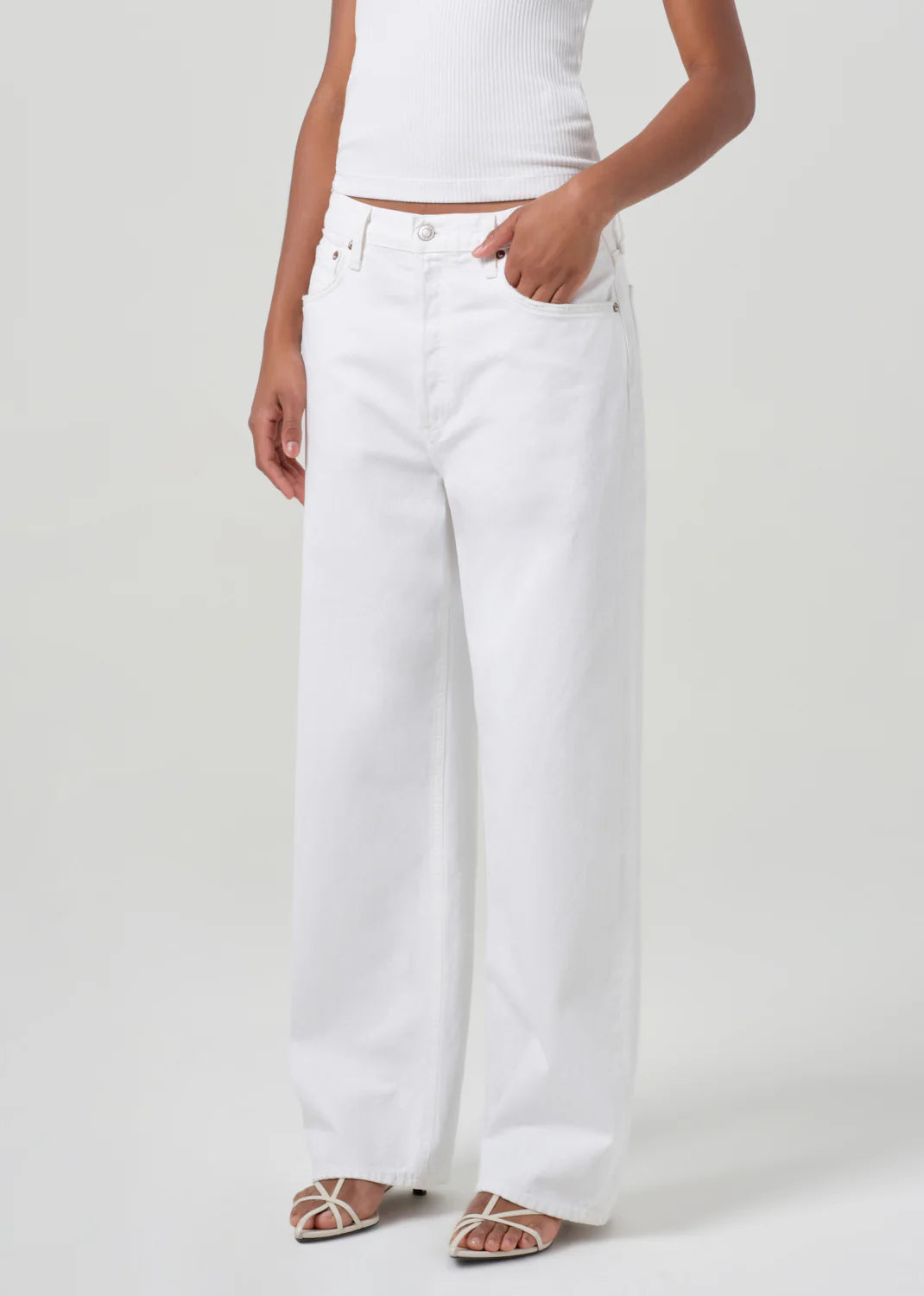 Low Slung Baggy in Cream White