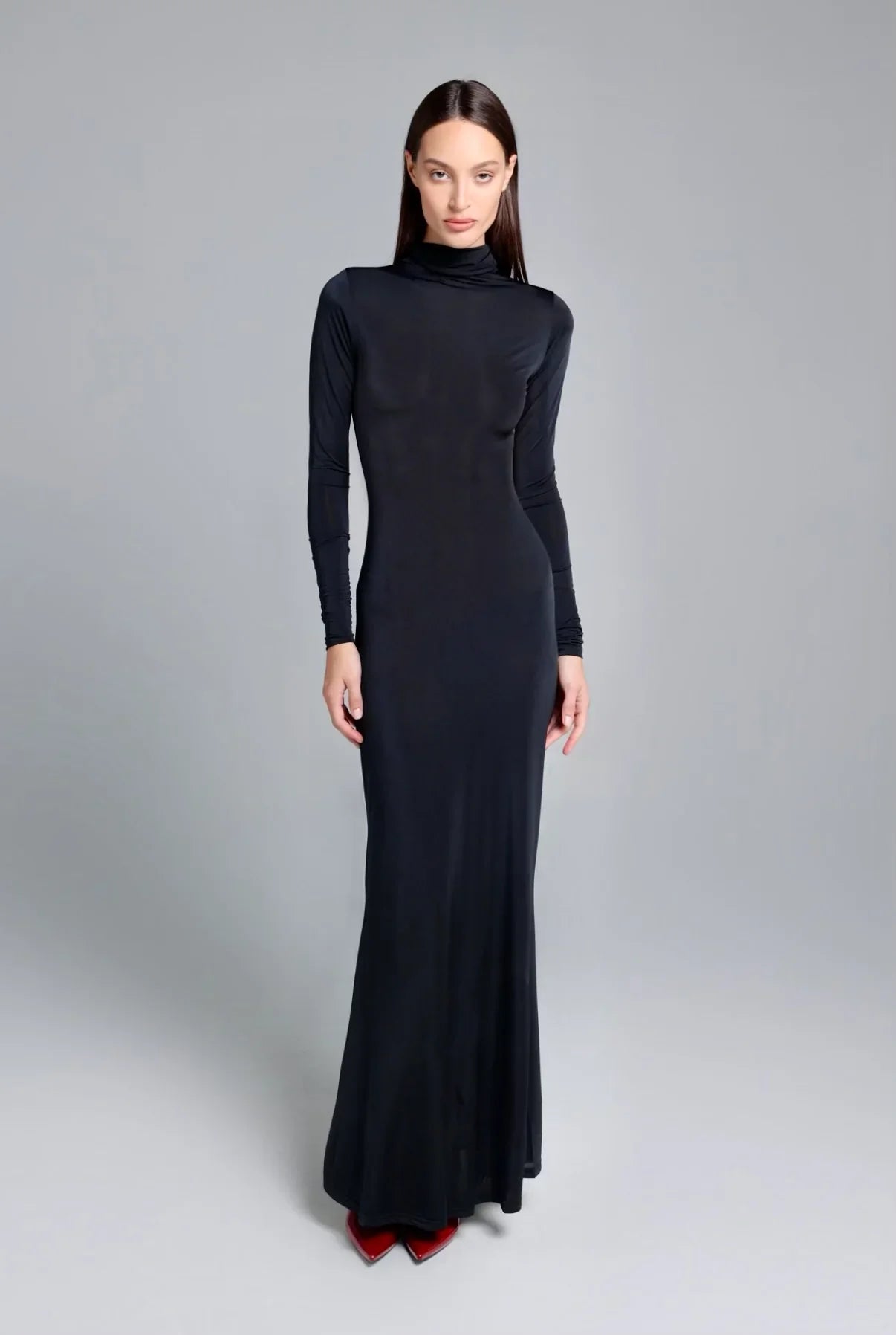 Robe longue obsidienne
