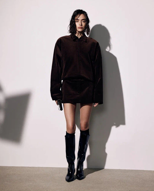 Velvet Bomber in Brown