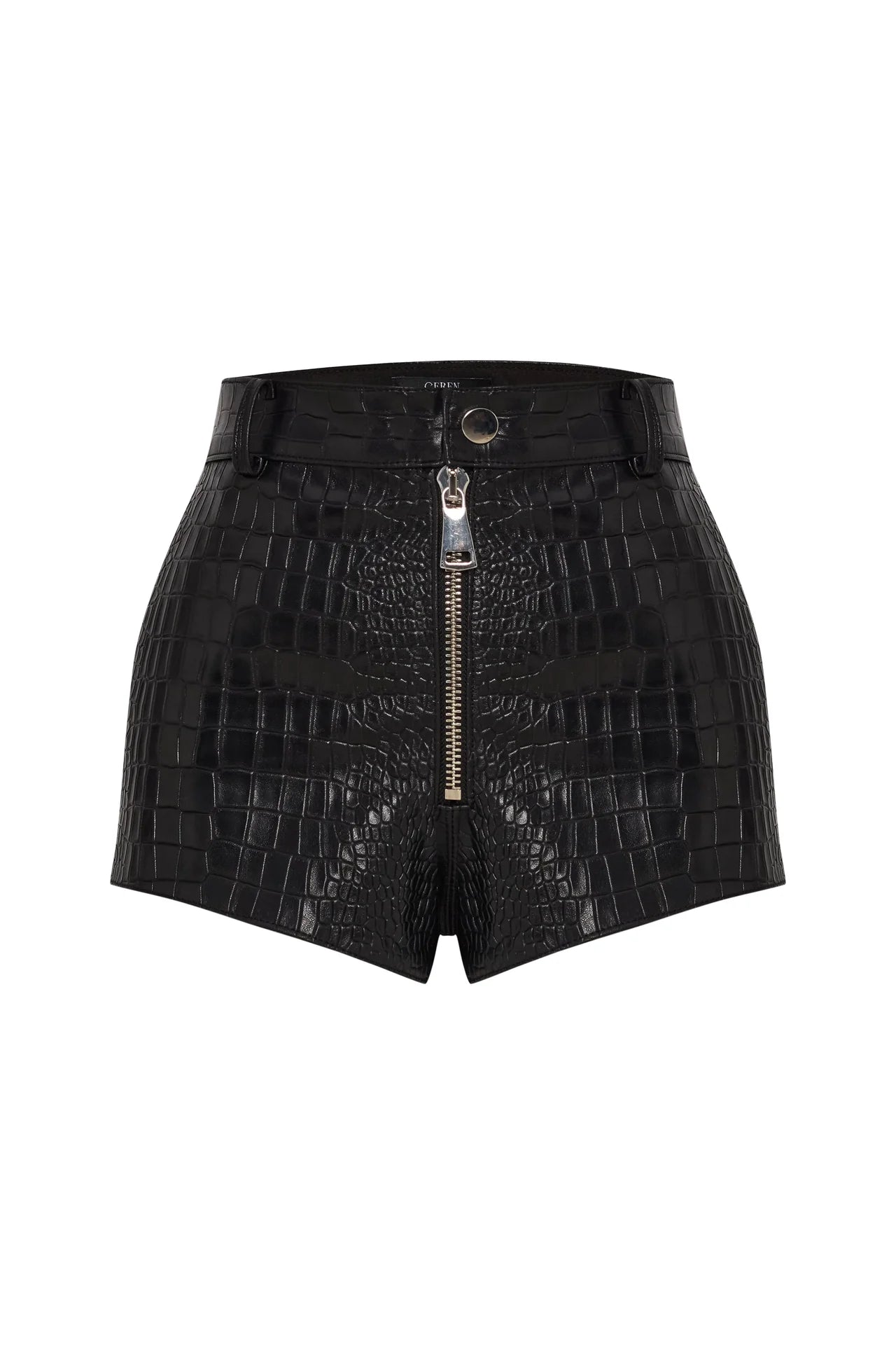 Crocodile Mini Short in Black