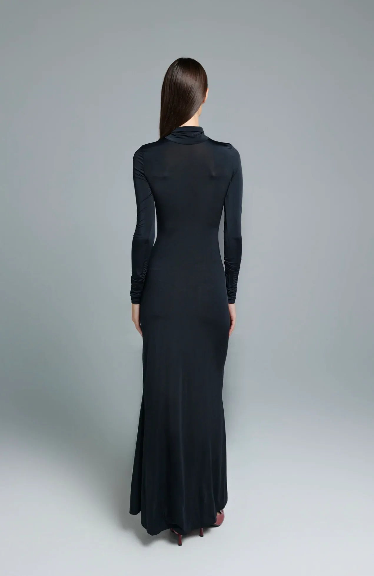Robe longue obsidienne
