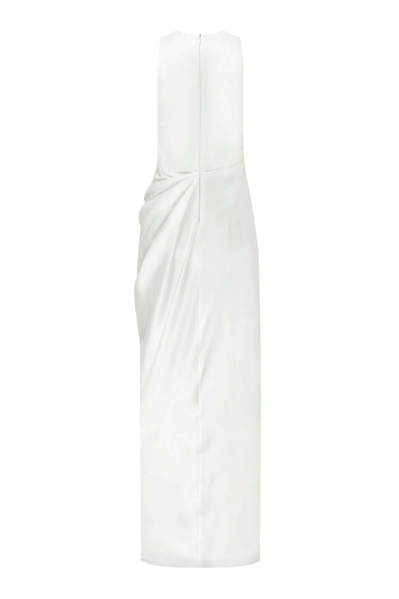 Robe en satin blanc