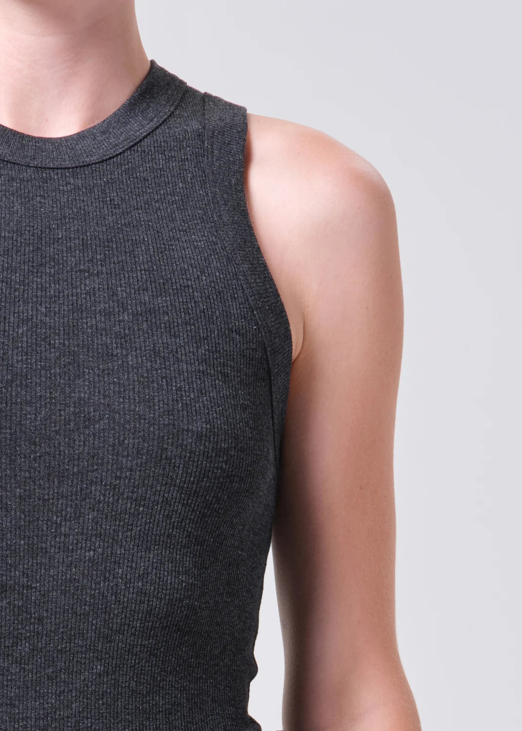 Leigh Tank in Charcoal Heather