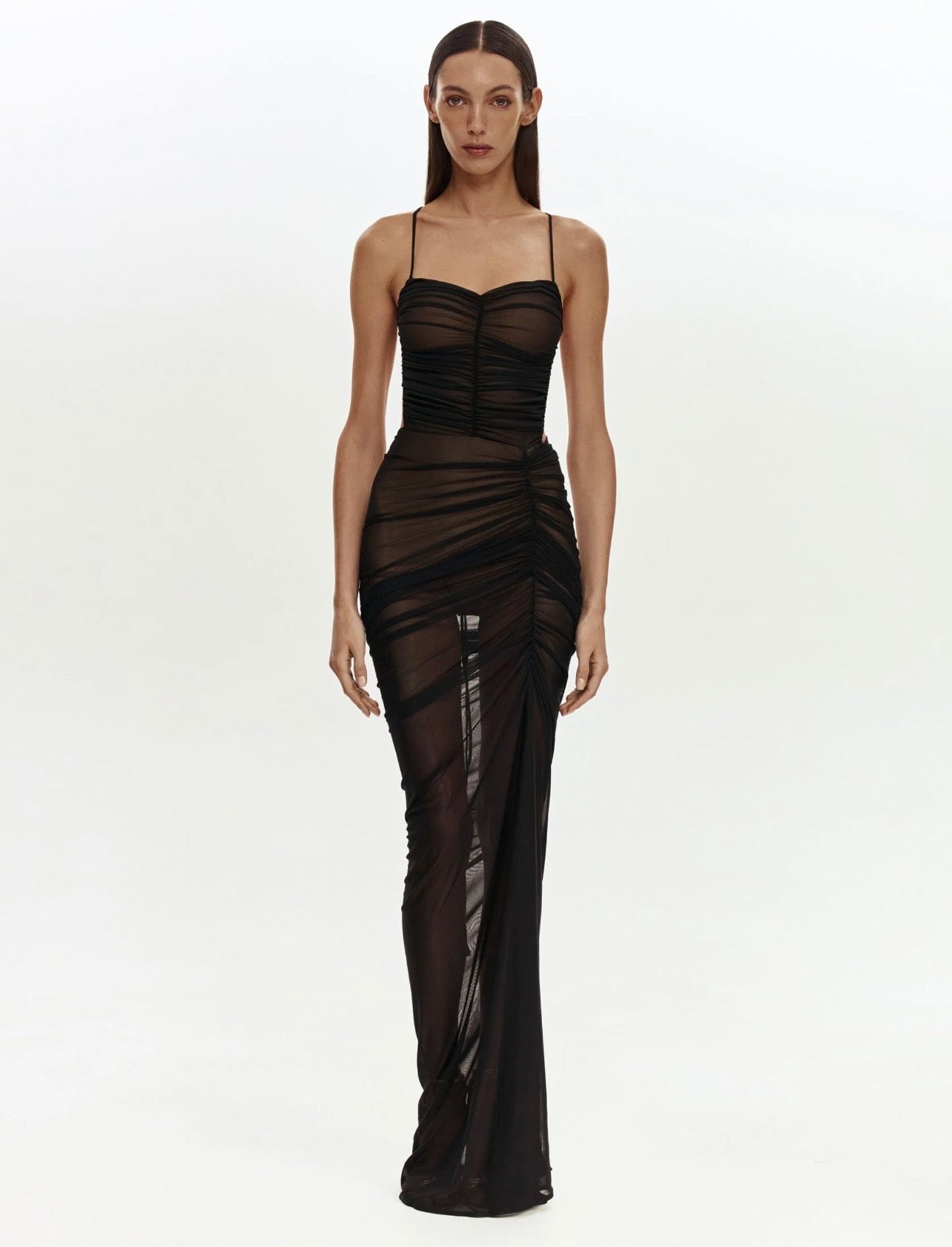 Mesh Dress in Black