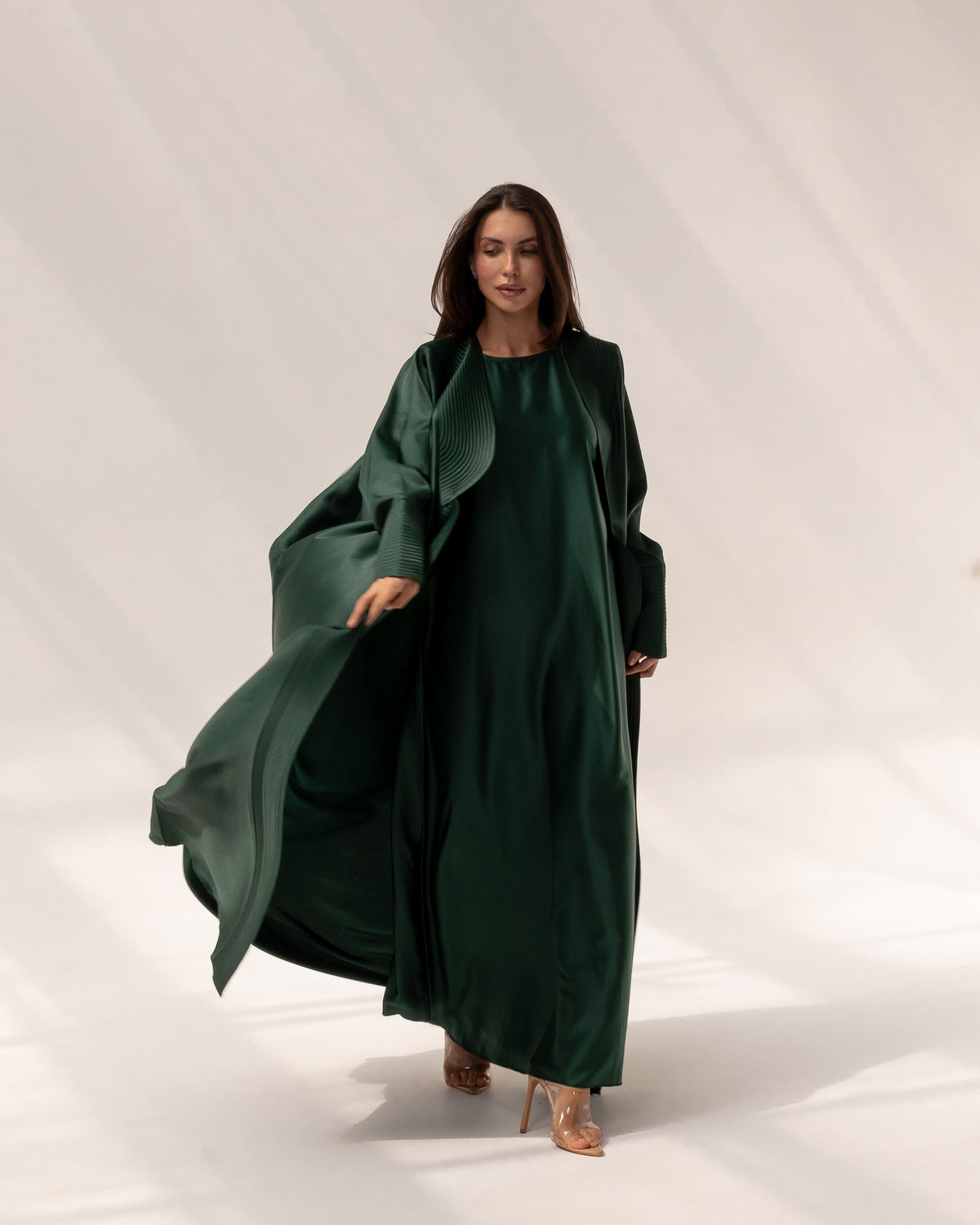 Stitch Abaya in Green