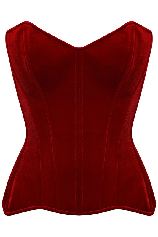 Velvet Corset in Red