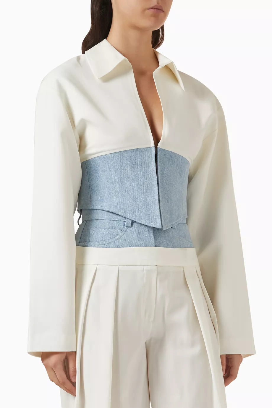 Nina Corset Blazer in Cotton