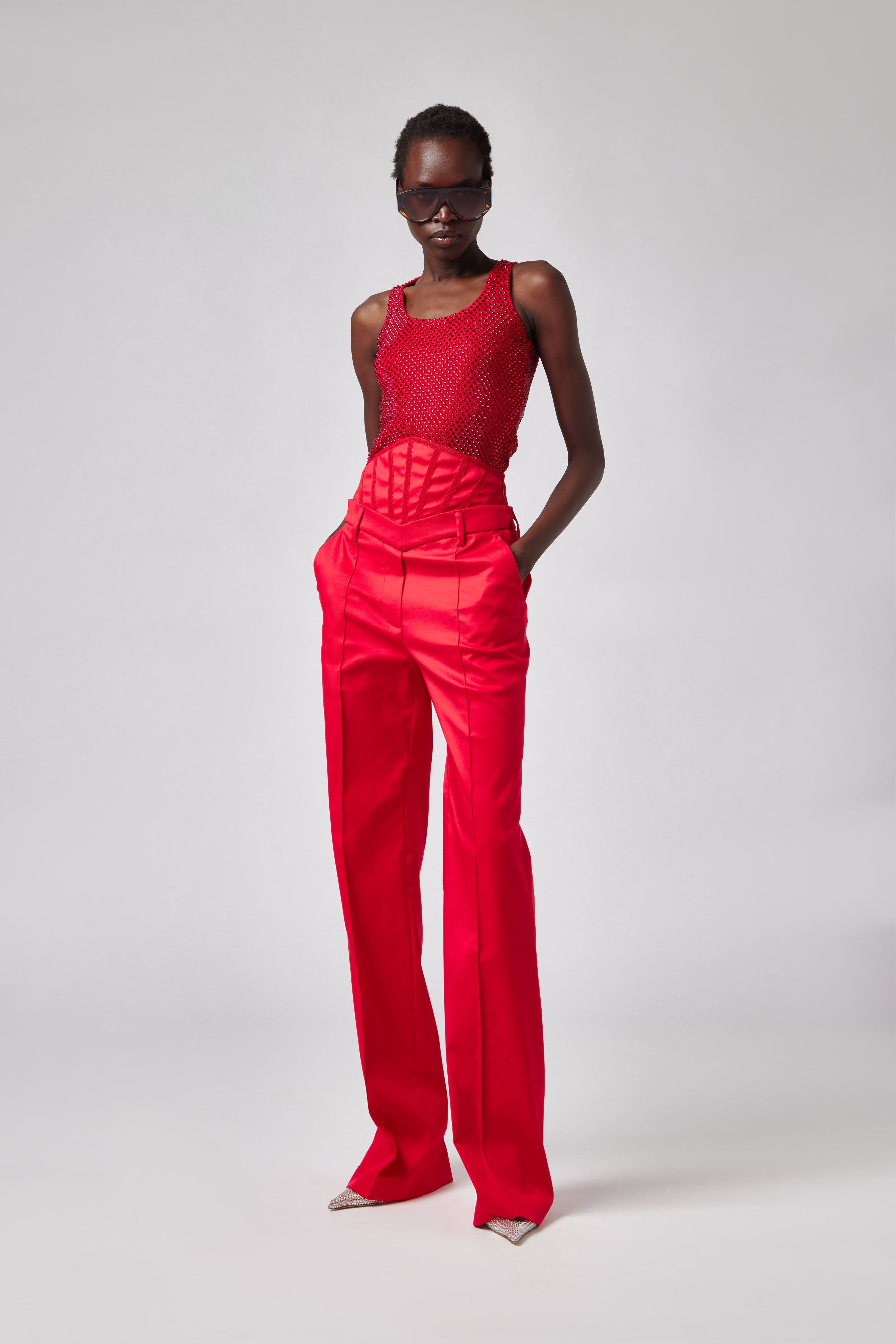 Trousers in Red