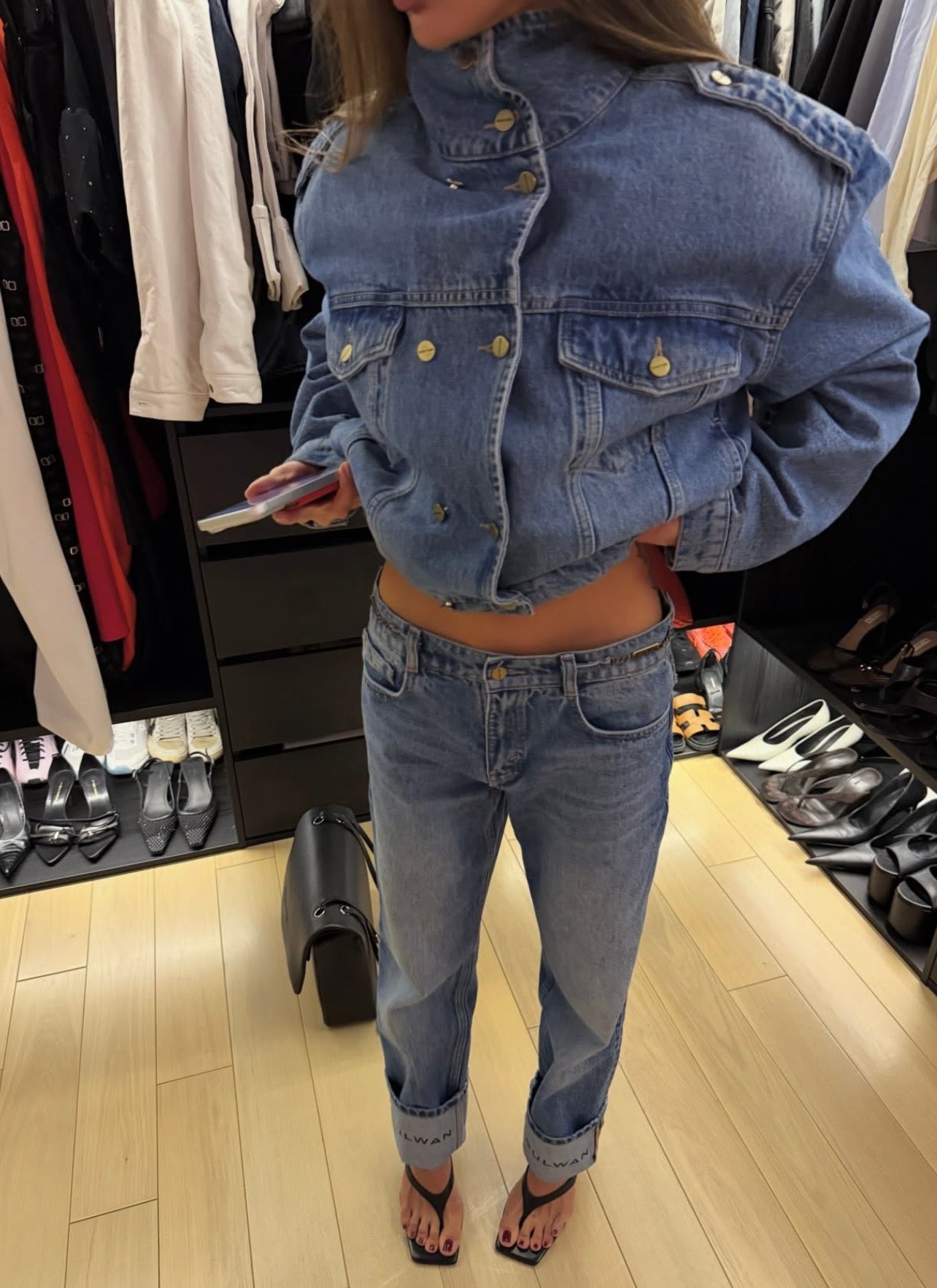 Blue Logo Jeans