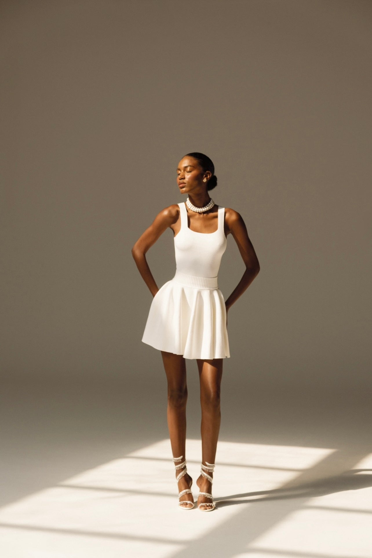 Ensemble de lierre en blanc