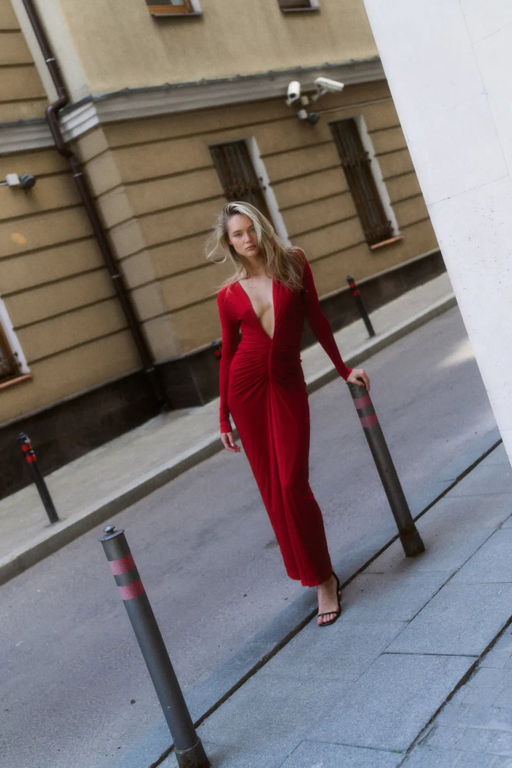 Sabrina Dress in Red